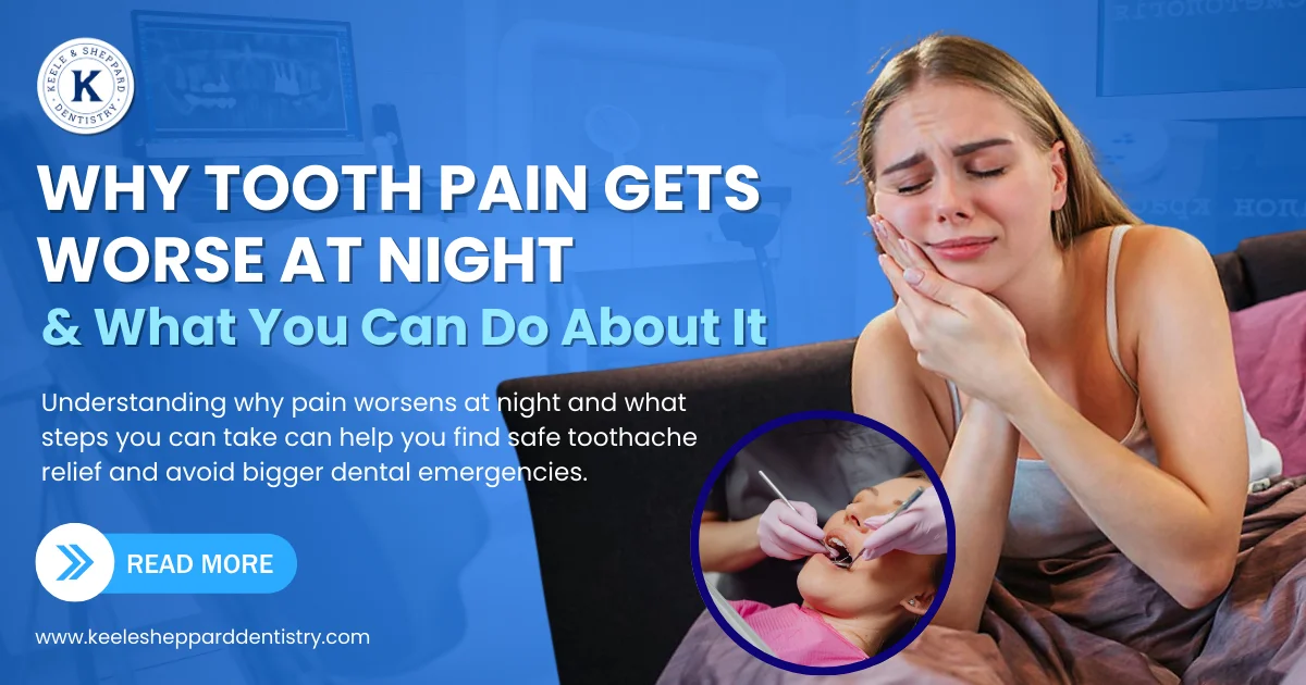 Tooth pain at night