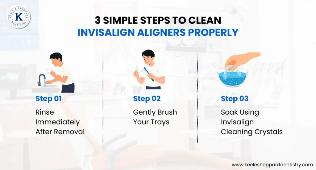 3 Simple Steps to Clean Invisalign Aligners Properly