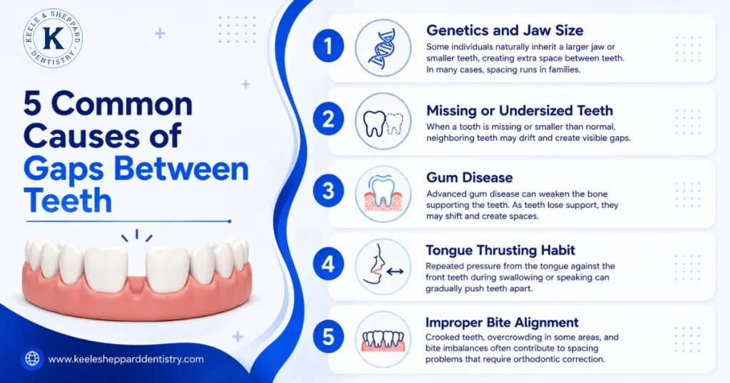 5 Common Causes of Gaps Between Teeth